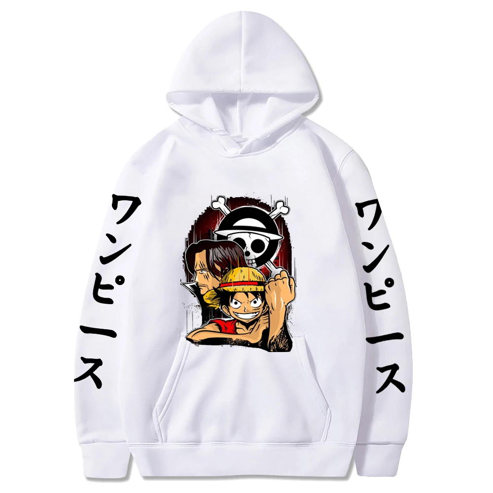 

Janpanese Anime One Piece Hoodie Men Manga Hip Hop Long Sleeve Sweatshirts Streetwear Clothes