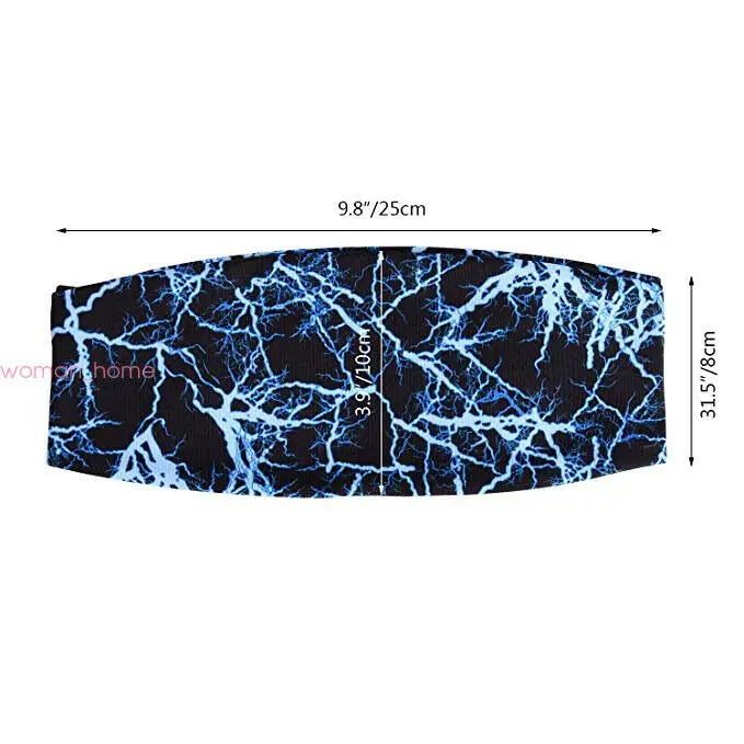 

Mens Women Sweatband Headband Yoga Gym Running Sports Stretch Head Band Turban