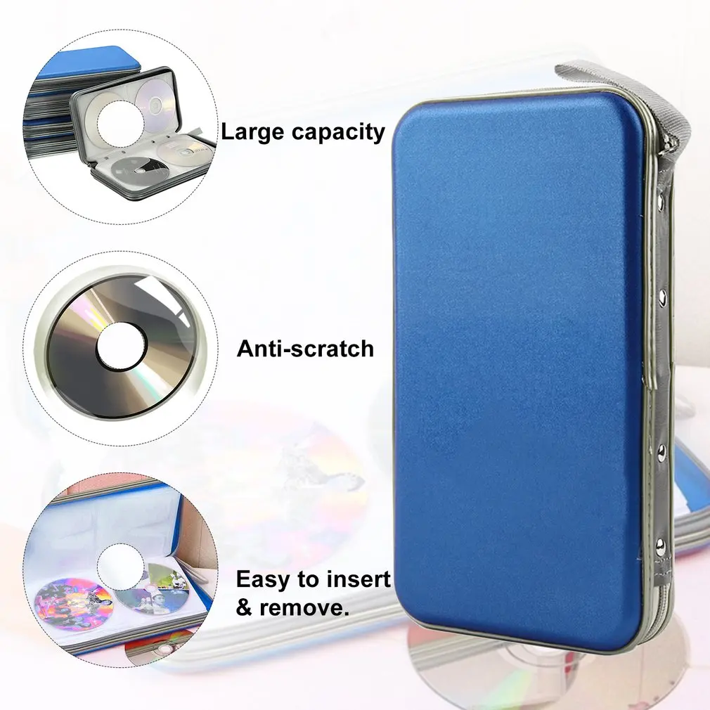 Новый 80 диск CD DVD чехол для переноски кошелек держатель хранения сумка жесткий