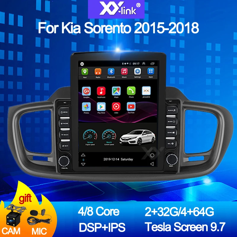 

Автомагнитола на Android 10,0 с экраном 9,7 дюйма в стиле Tesla для Kia Sorento 2015-2018, мультимедийный DVD-плеер, Авторадио, стерео аудио, No 2 Din