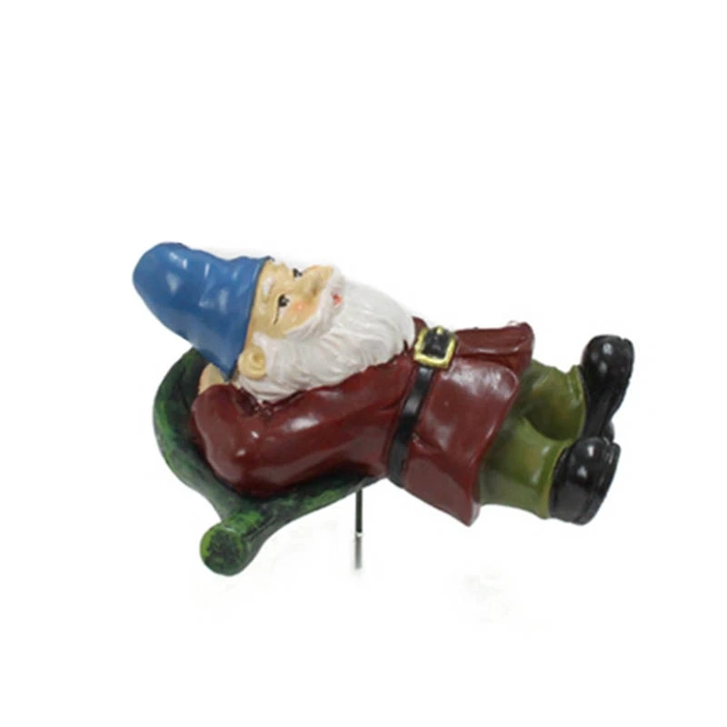 

5Pcs Fairy Garden Miniatures Gnome Dwarf Mini Gnome Figurines Gnomes and Fairies Resin Dwarf for Terrarium