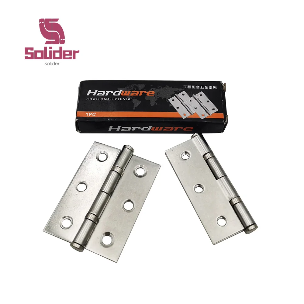 Комплект из 2 предметов дюйма Нержавеющая сталь плоский шарнир шкаф двери и окна