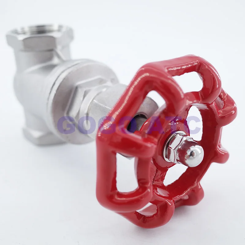 Клапан затвора с винтовым затвором из нержавеющей стали высокого качества DN40 1 1/2