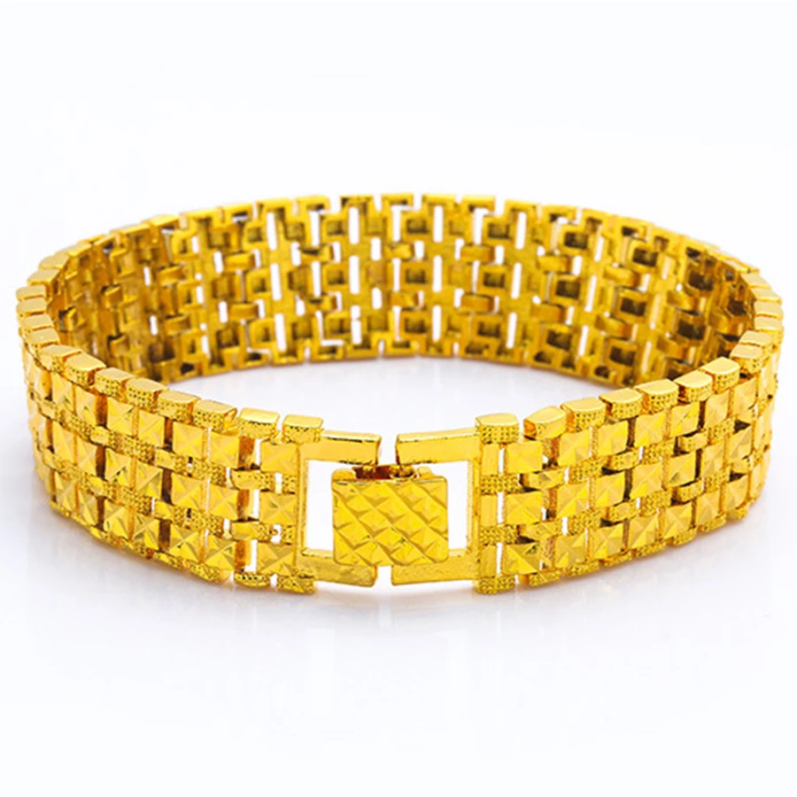 

Fashion Star Bracelet Women Wholesale Braslet 18mm Chunky Male Gold Color Chain Link Bracelets For Men Jewelry Pulsera