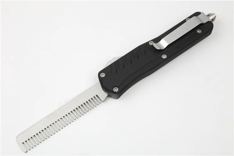 

A369 OTF Micro Technology Multifunctional Comb Spring Telescopic Comb Outdoor Survival Broken Window Tool EDC