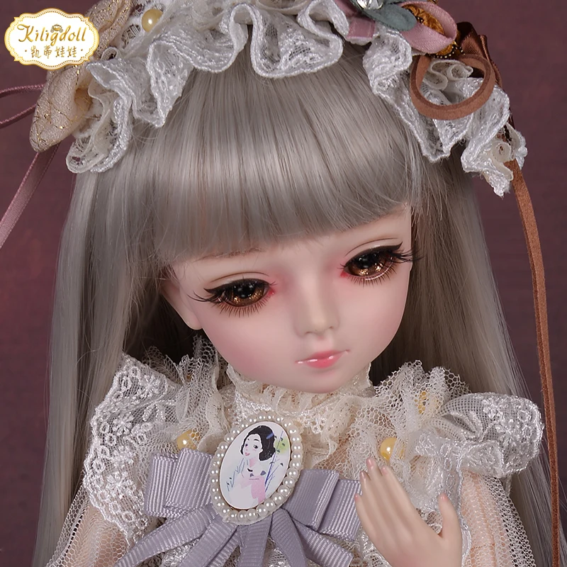 

360 Degree Rotation Joint Dolls 45cm BJD Dolls with 100% Handmade Dress DIY Makeup Doll Change Eyes Hair Reborn Doll Girls Gift