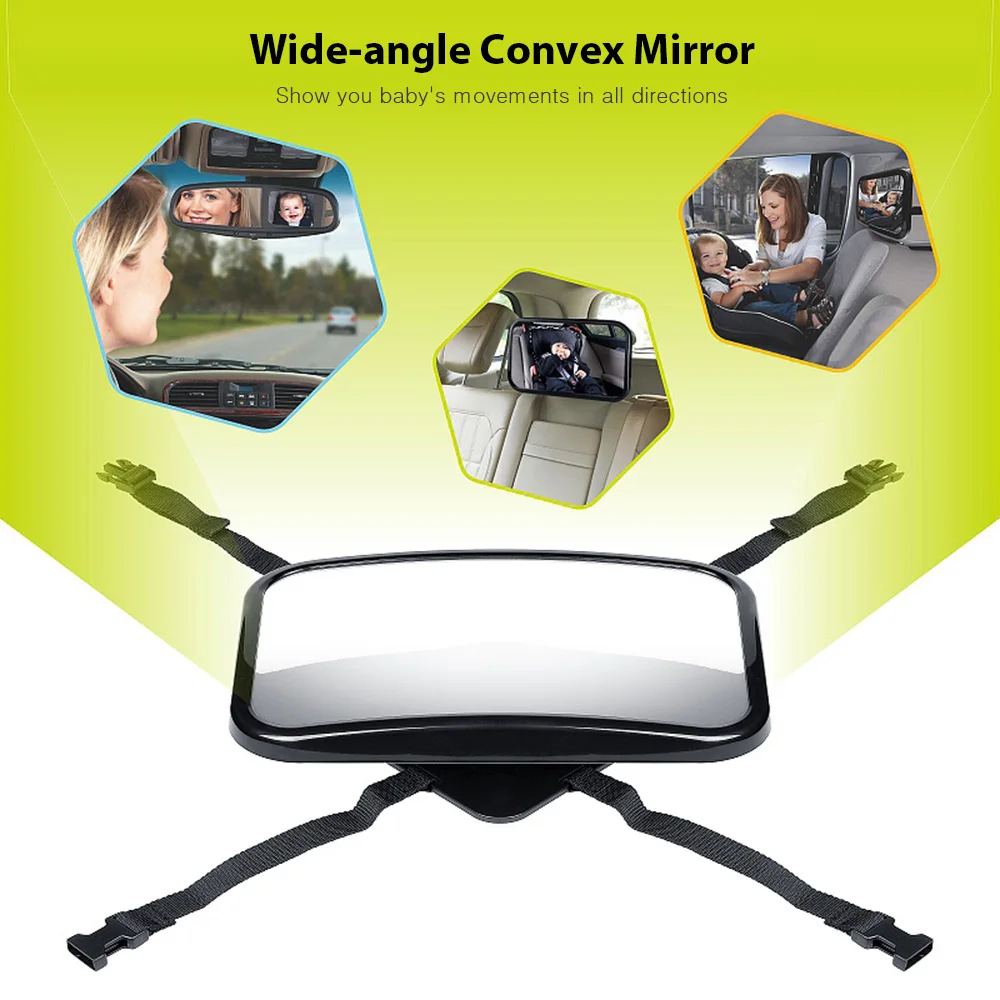 Детское автомобильное зеркало с поворотом на 360 градусов заднее сиденье огромный