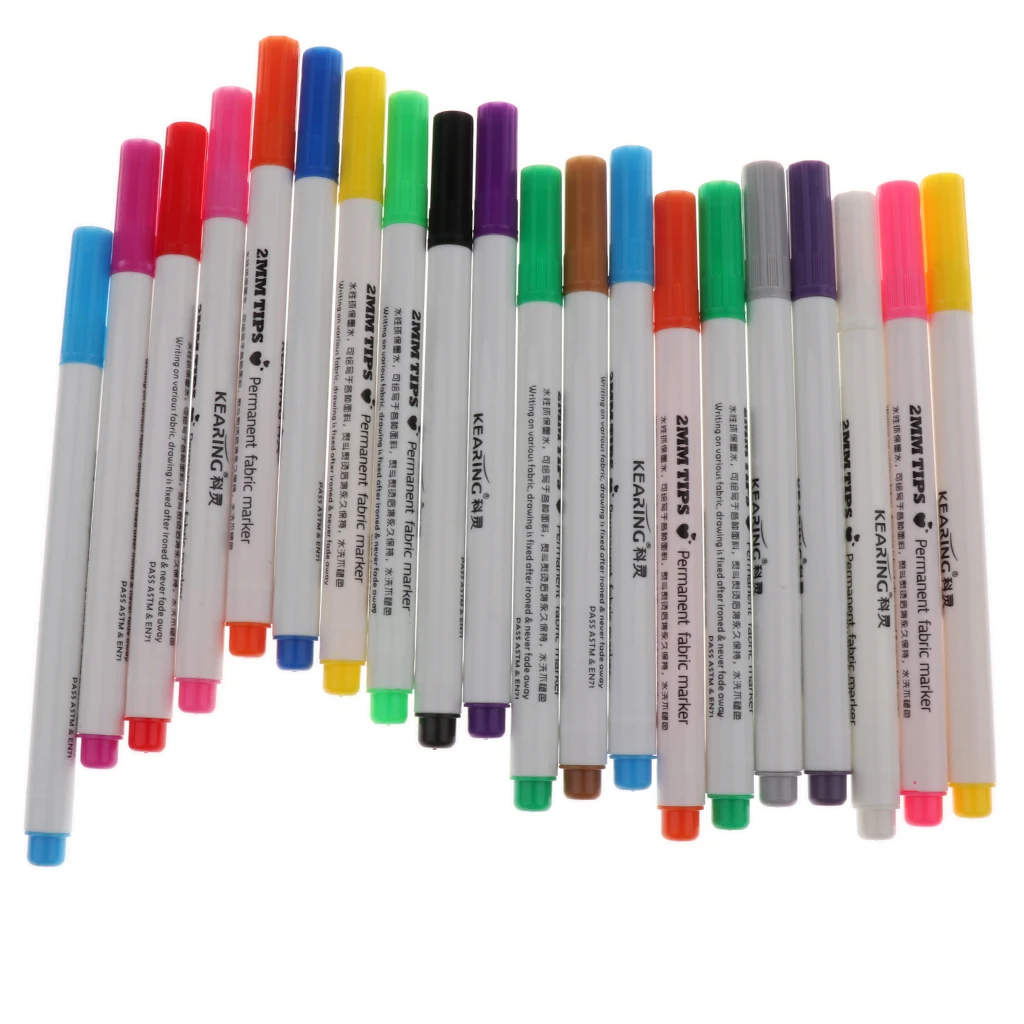 20 шт./лот маркеры для ткани перманентные цвета изготовления одежды из сделай сам