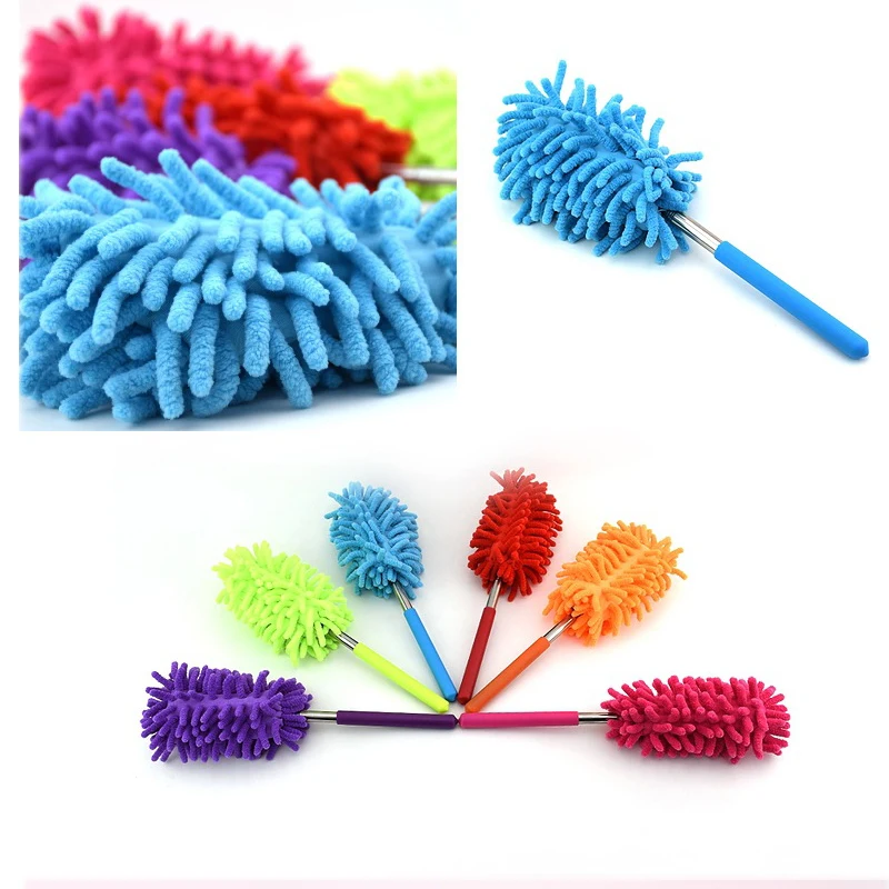 

Adjustable Microfiber Duster Brush Stretch Extend Feather Dust Anti Dusting Brush Home Air-condition Car Furniture Cleaning NEW