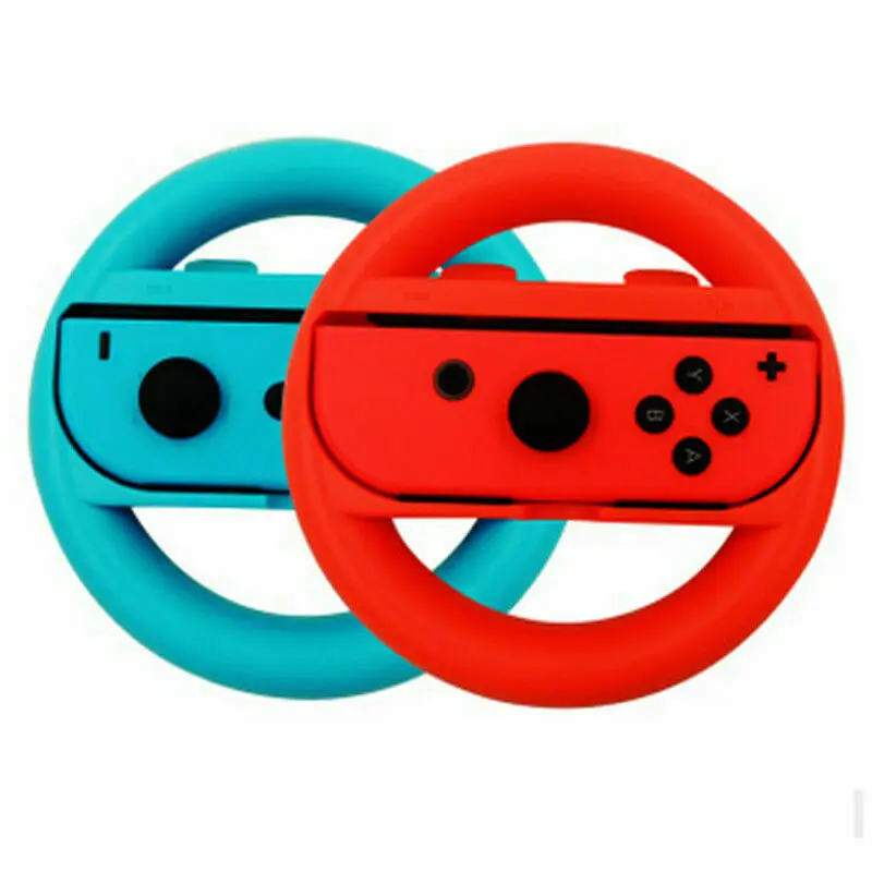 1 пара ручных рулевых колес для NS Nintendo Switch Joy Con контроллера синего и красного