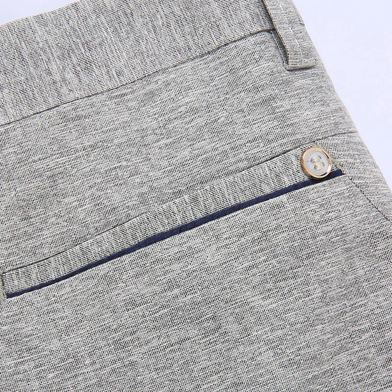 Брюки мужские прямые хлопковые повседневные деловые штаны летняя одежда |