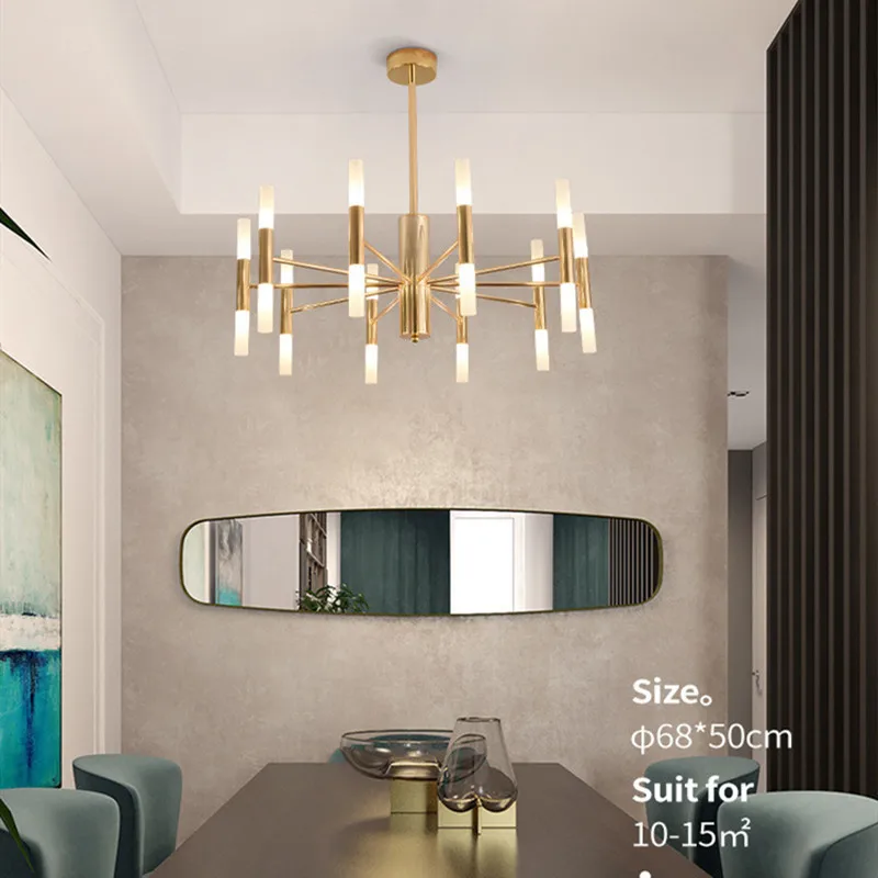 Современный подвесной светильник с деревом и веткой для гостиной в