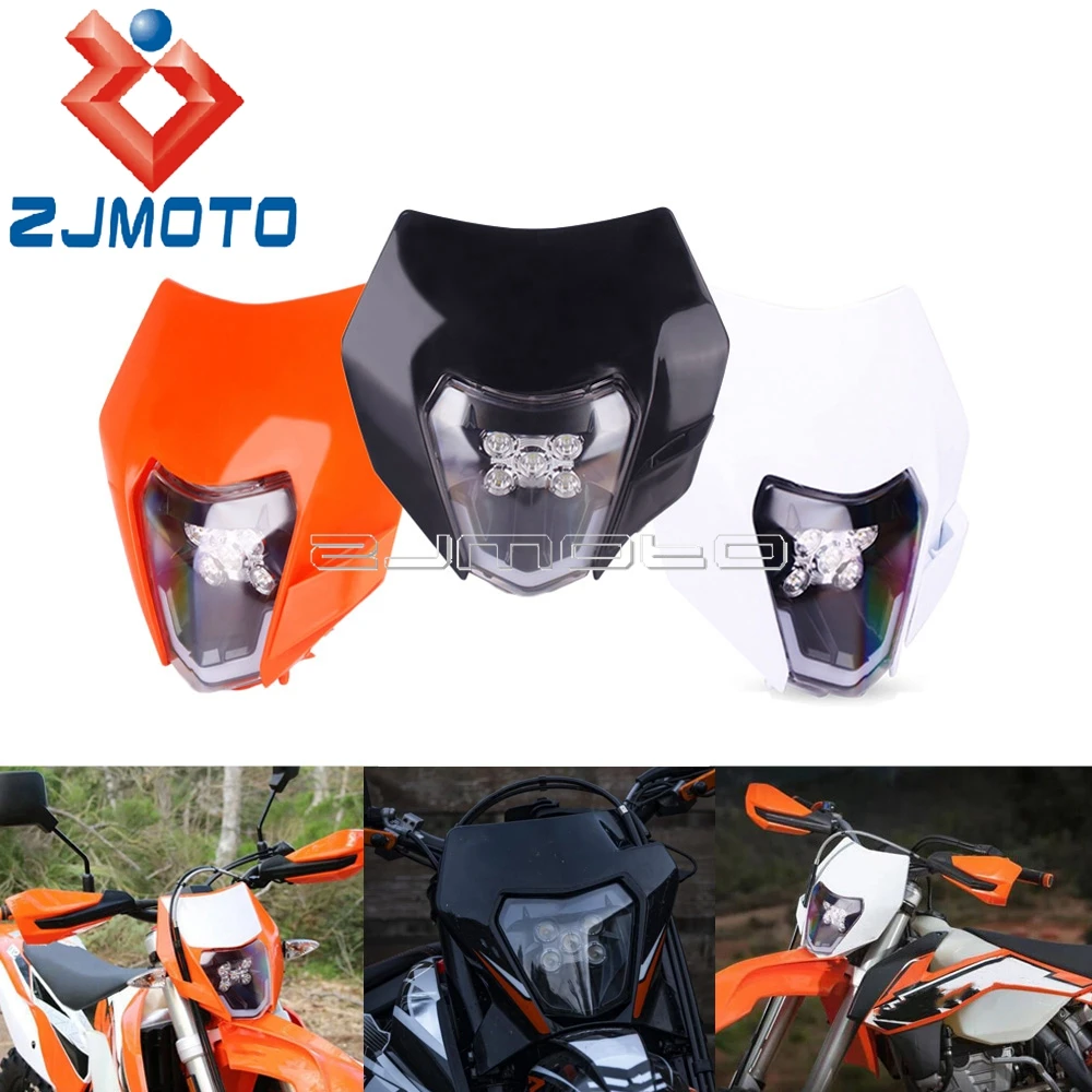 

Для FREERIDE 250 EXC 300 500 фонарь 690 SMC R 6 дней Enduro двойной спортивный Кроссовый велосипед светодиодная мотоциклетная фара обтекатель 2014-2021
