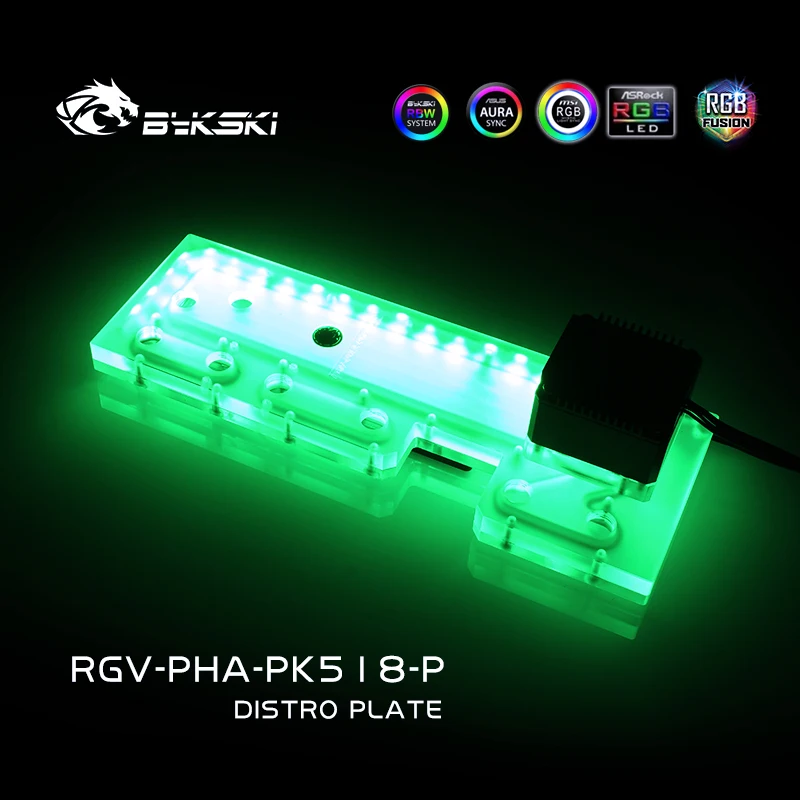 BYKSKI акриловая доска водный канал решение использовать для Phanteks PK518(Evolv X) чехол/ЦП