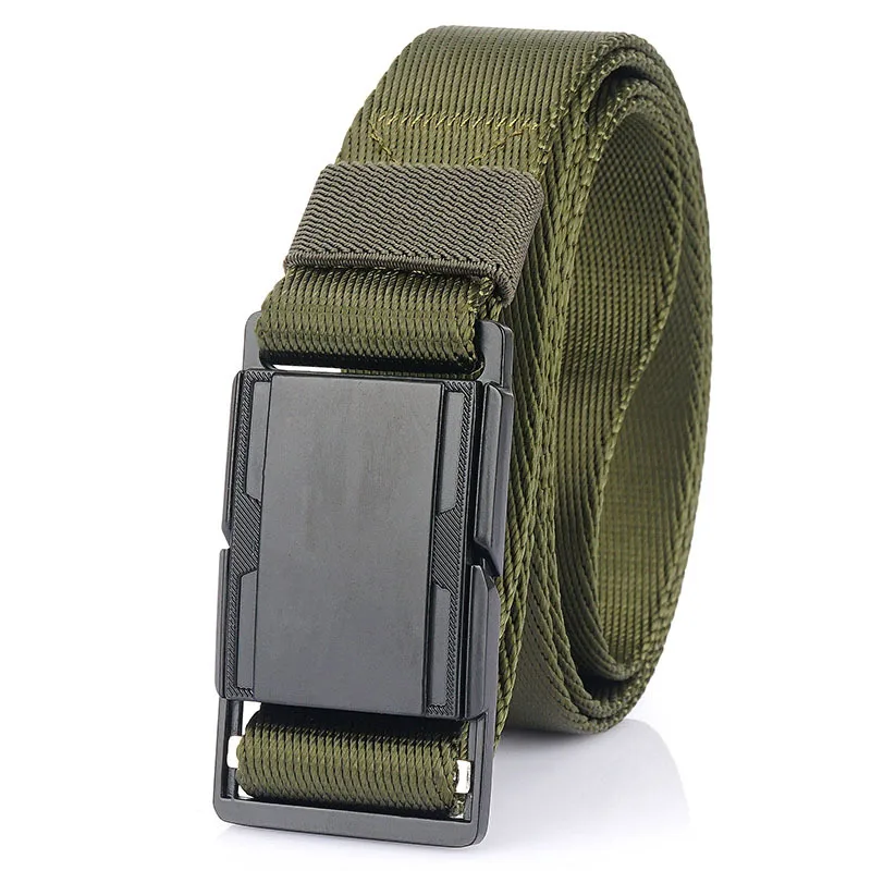 2021Deconn New Quality Men's Boy's Casual Nylon Durable Outdoor Hunting metal Tactical Sports Adventure Daily Use Belt For Men