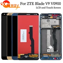 For ZTE Blade V9 V0900 LCD Display Touch Screen Digitizer Assembly With Frame Mobile Phone Accessories For ZTE V9 LCD Sensor