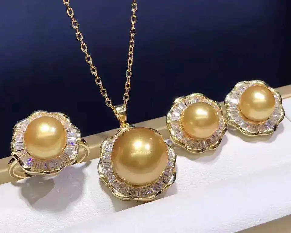 Модные ювелирные изделия корейский Новый Элегантный Модный жемчужный комплект