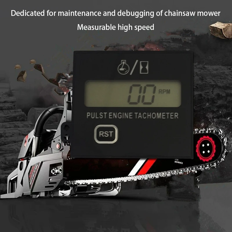 Тахометр мотоциклетный для небольшого двигателя индуктивный счетчик часов