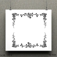 zhuoang flower frame model clear stamps for diy scrapbookingcard making decorative silicon stamp crafts
