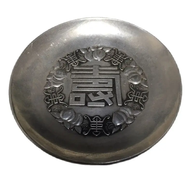 Медный креативный коврик в античном стиле с орнаментом Shouzi wubat, медная тарелка Hongzi