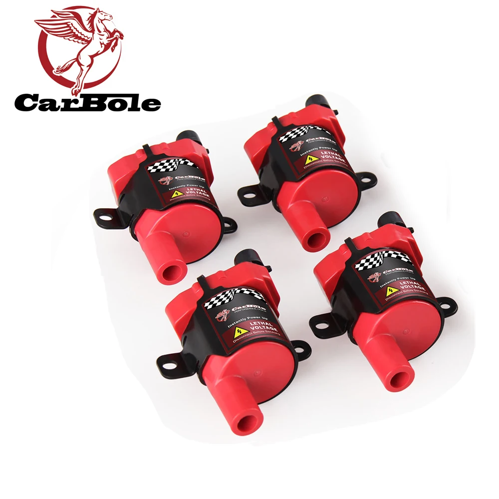 CARBOLE 4 шт. D585 катушка зажигания автомобиля s для Chevrolet GMC Buick Isuzu 4.3L 5.3L 6.0L D585 комплект с вилкой красного цвета kia rio