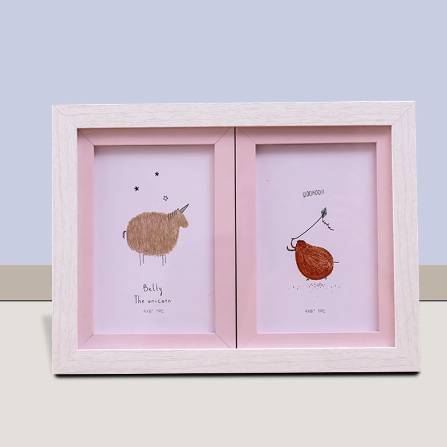 

Two Even Photo Frame For Pictures Pleixglass Inside Can Be Hung And Stand Desktop Children Photo Frame Picture Frames