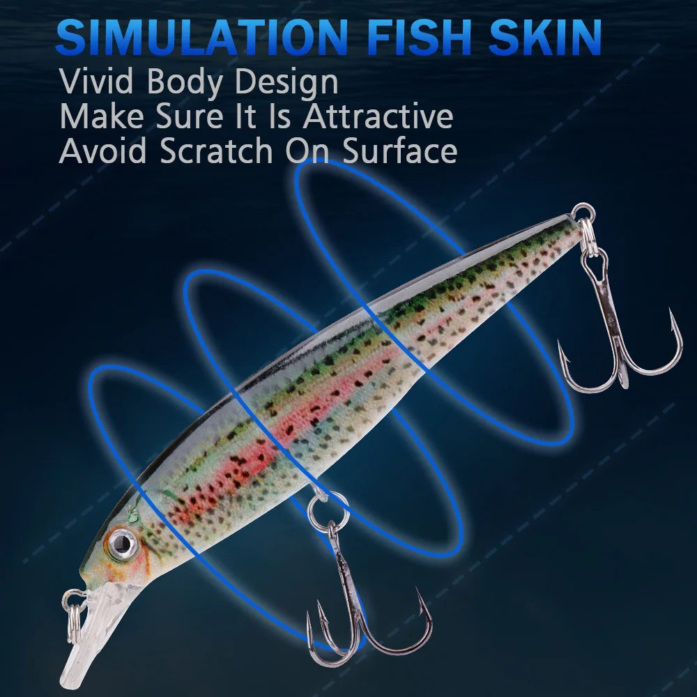 1pcs Minnow Fishing Lures Artificial Hard Bait 11cm 13g Sinking Wobbler Crankbaits Carp Bass Predator Fishing Tackle Pesca