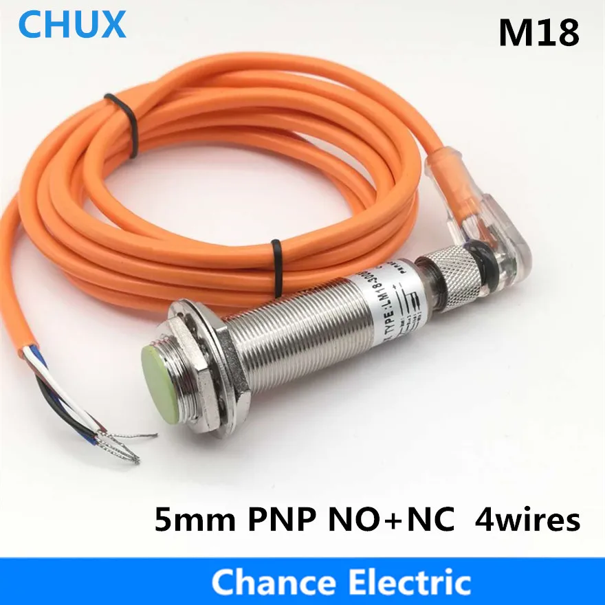 Соединитель датчика сгиба M18 PNP NO + NC с 5 мм дистанционным смывом типа IM18 DPC C датчик
