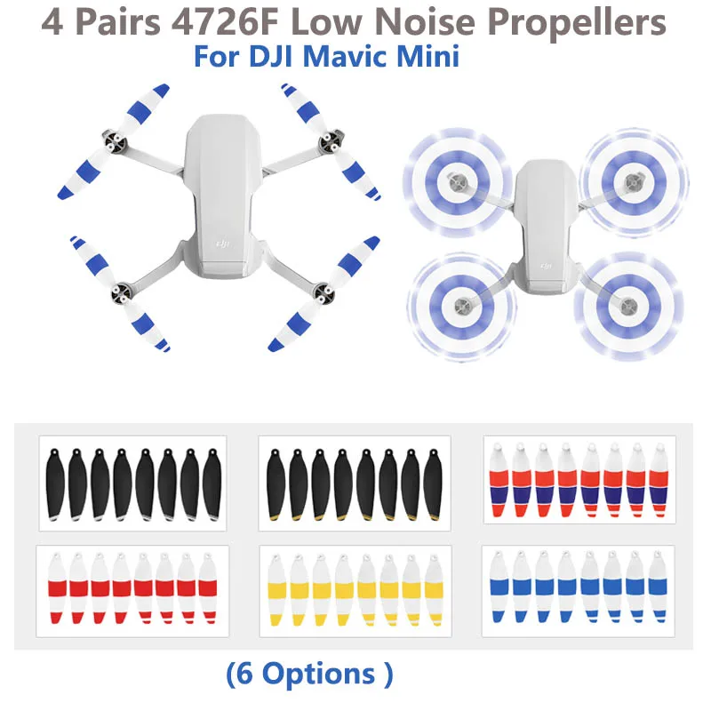 

8pcs Lightweight 4 Pairs Propellers 4726F Foldable Low Noise Accessories For DJI Mavic Mini 1 Drone Accessories