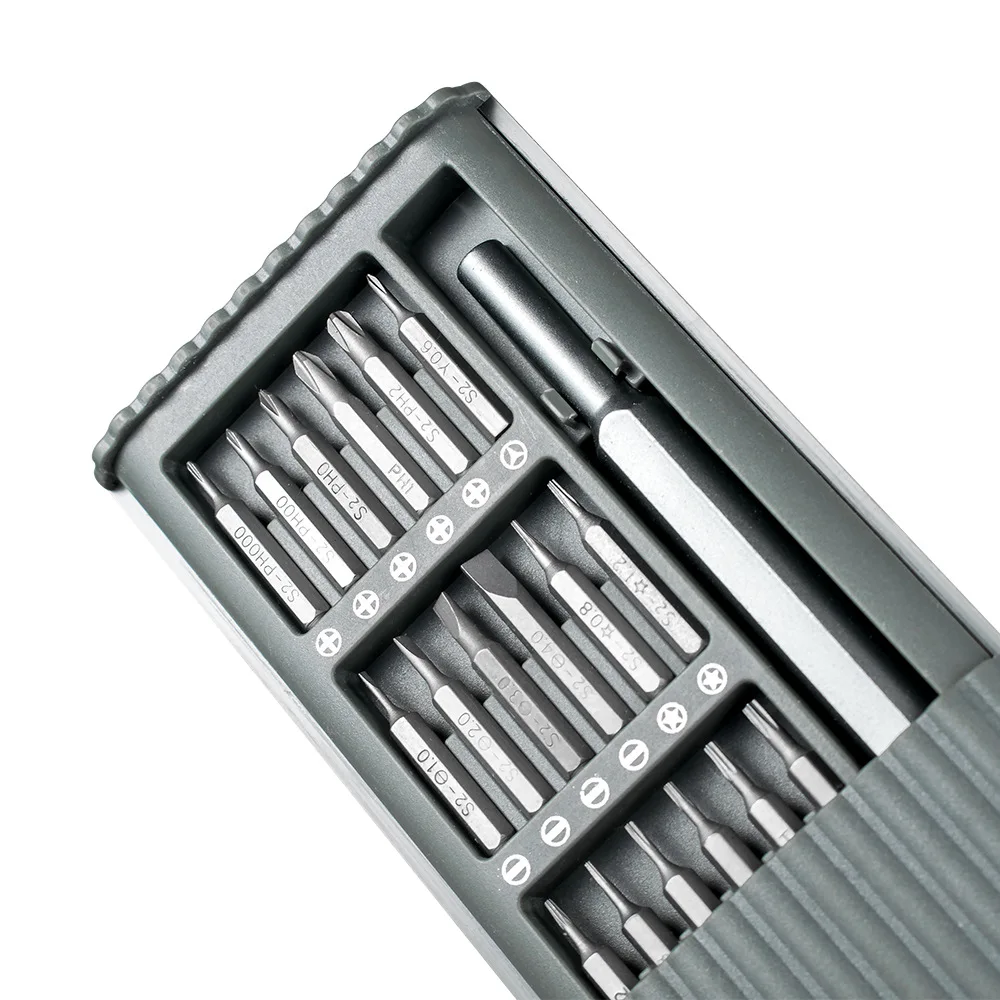 

Mobile Phone Disassembly Computer Disassembly Machine Repair Screwdriver Tool S2 Steel 24 In 1 Combination Screwdriver Set