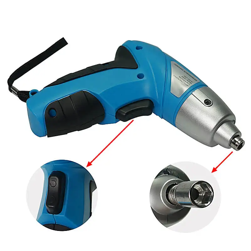 3 6 В DC 46 комплектов Беспроводная электрическая перезаряжаемая отвертка с