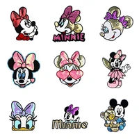 Disney Sequins Clothing Patch Mickey Minnie Mouse Patches Cartoon Sew Clothes Patch for T-shirt Coat DIY Decoration Women Gift