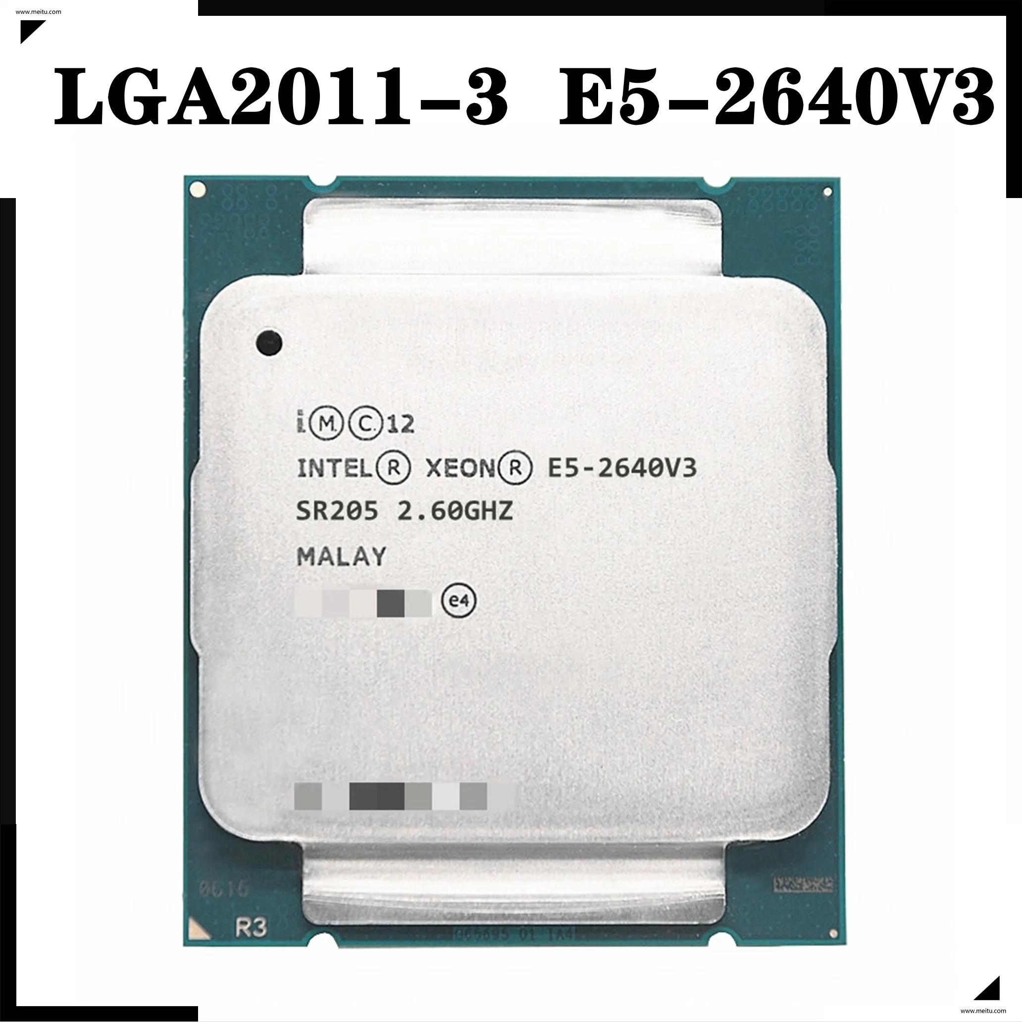 Intel E5 2640V3 SR205 2 60 GHz 8 Cores 20M LGA2011 3 2640 V3 процессор 2640V free sh|Процессоры| |