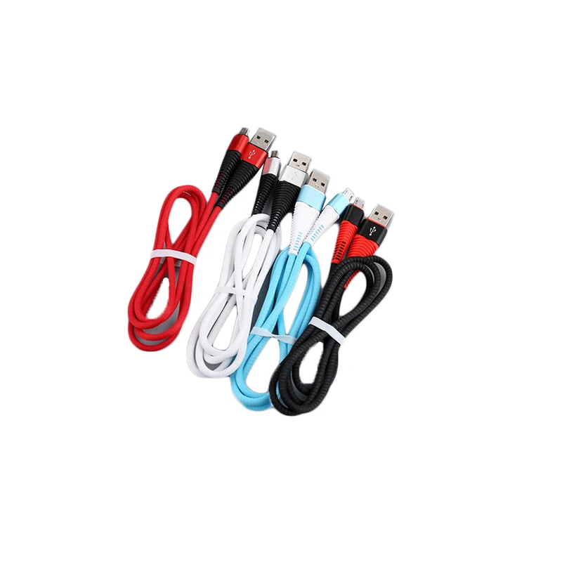 Нейлоновый Micro USB кабель 8Pin Тип C для iPhone 8X7 6 6S Plus iOS 10 9 8 Samsung Nokia|Кабели мобильных