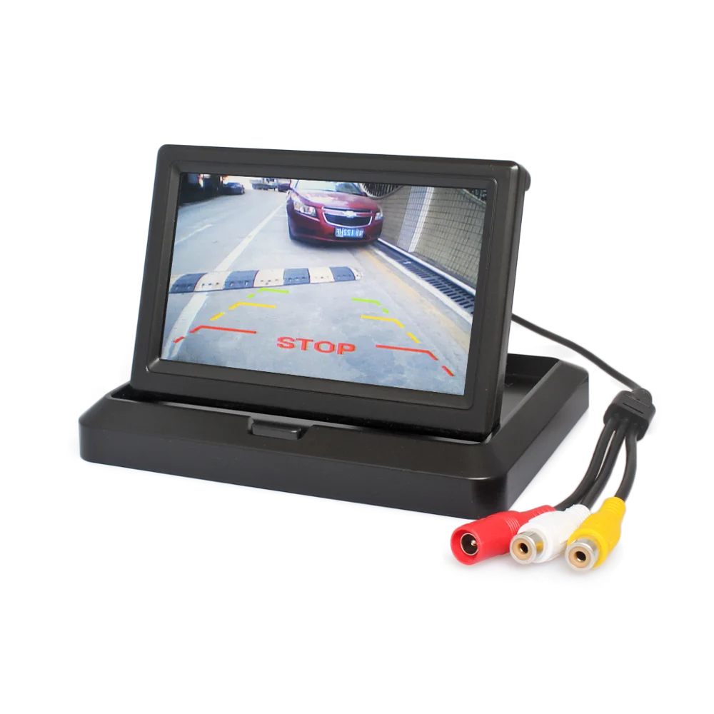 DIYSECUR 5 дюймов складной TFT ЖК монитор задний вид автомобиля автомобильный для