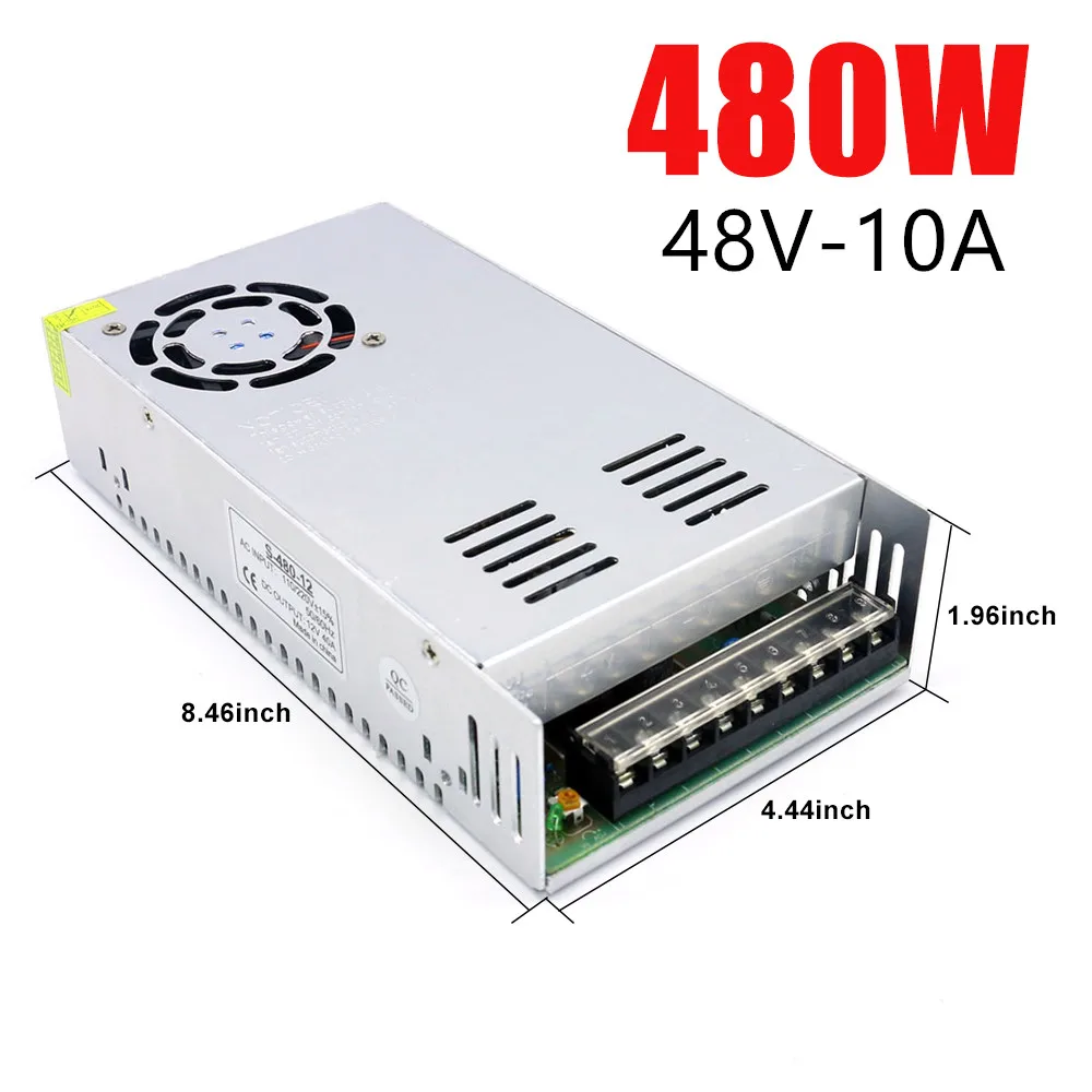 DC 48V 360W 400W 480W 10A импульсный источник питания трансформатор переменного тока DC SMPS 7.5A 8.3A