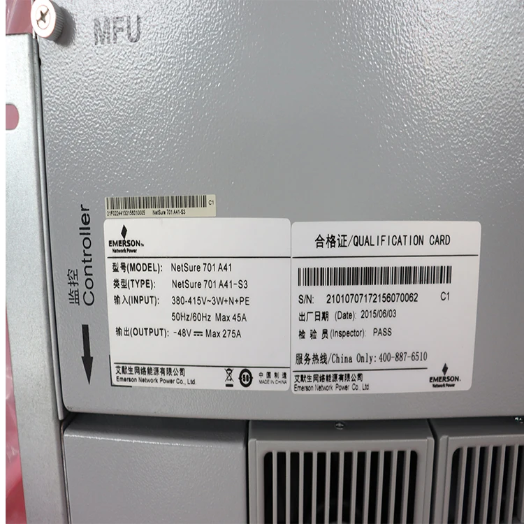 

Emerson Embedded Power 48V200A Emerson R48-2900U R48-3200E M221S M222S Monitoring Power Rectifier NetSure701A41-S3 Emerson