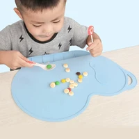 childrens silicone placemats food grade portable baby easy to clean waterproof non slip foldable placemats