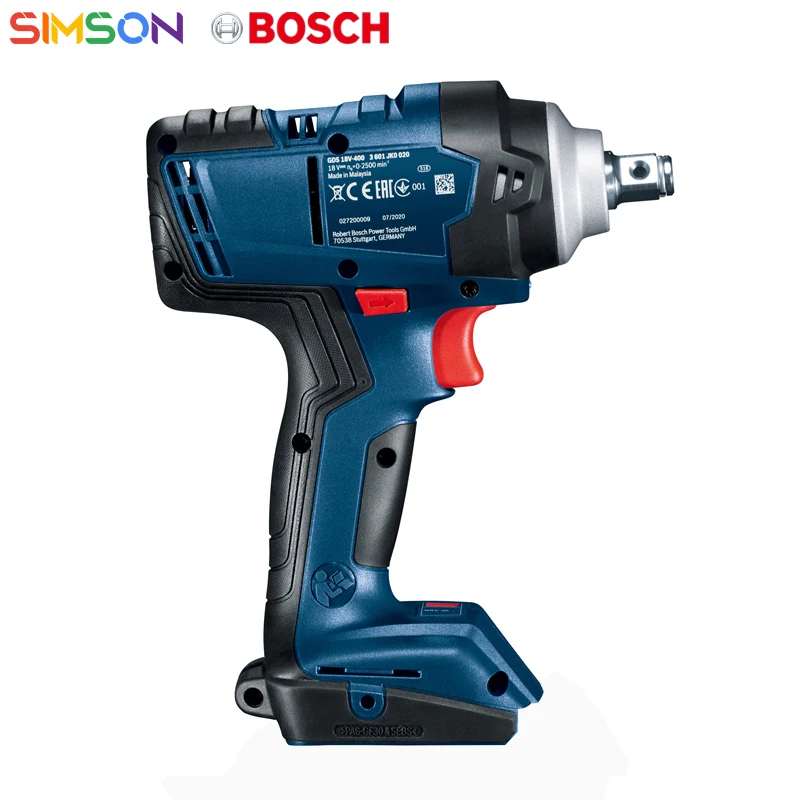 Bosch GDS 18v-400 бесщеточный литиевый ударный гайковерт 400 нм искусственный