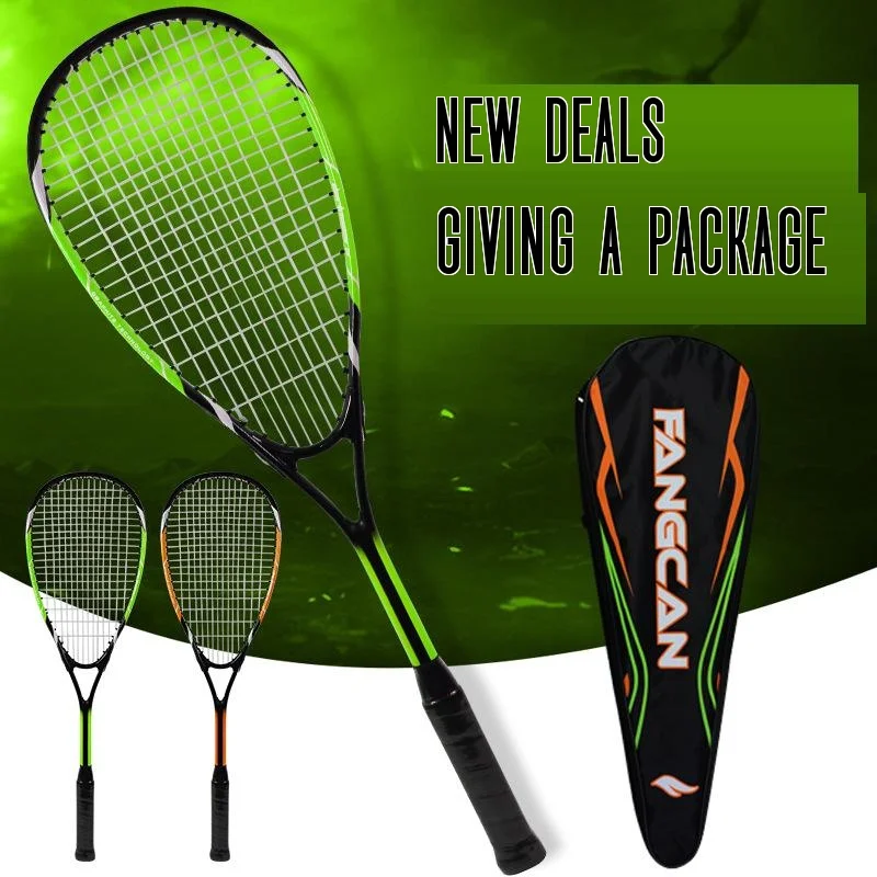 

Professional Squash Racket Racquet Aluminum With Carbon Fiber Material For Squash Sport Training Beginner With Carry Bag