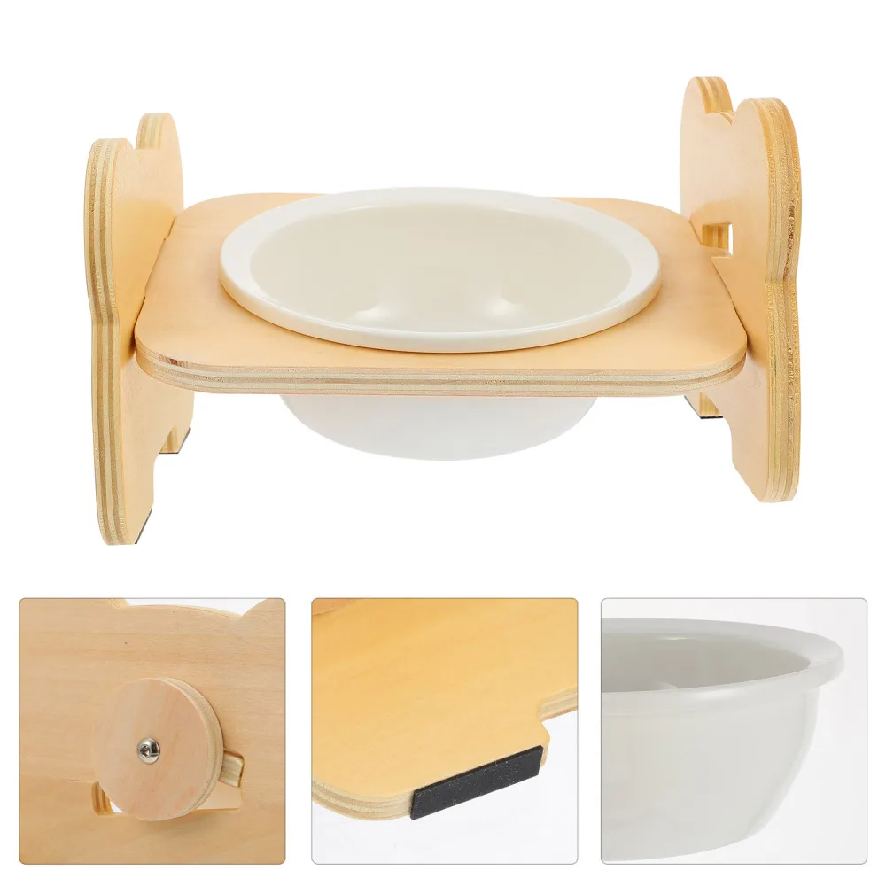 

1 set of Pet Bowl Feeder Cat Food Bowl Neck Protective Bowl Pet Feeder Bowl