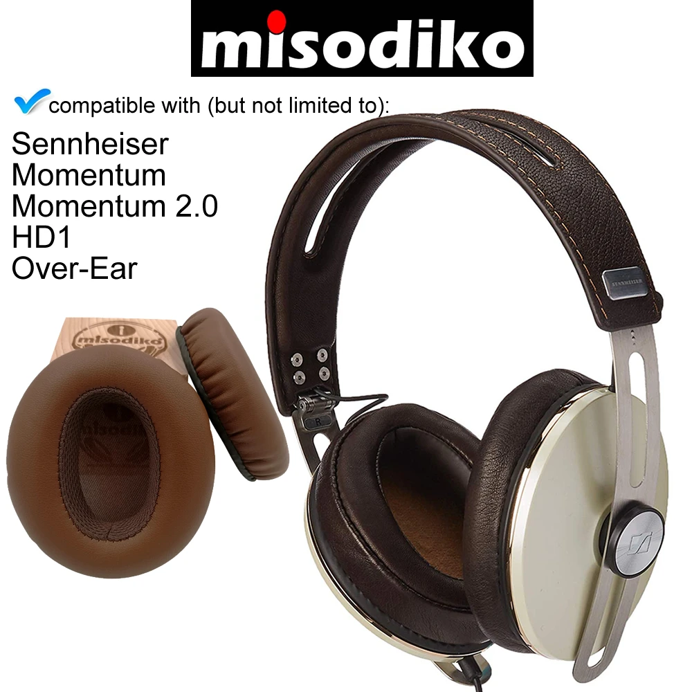 Сменные подушки misodiko, амбушюры-для Sennheiser Momentum 1,0 M1, Накладные наушники для ремонта наушников