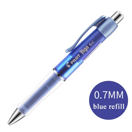 Blue-blue refill 1 шт Япония пилот нейтральная ручка Анти-усталость BL-415V-RT 0,7 мм удобная ручка подпись ручка 5 цветов - Цвет: Blue-blue refill