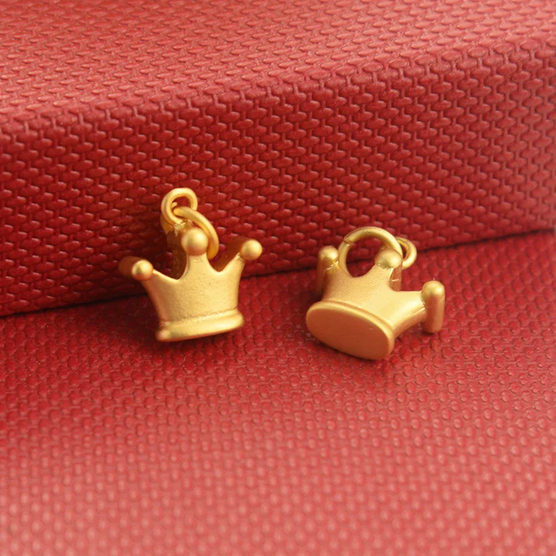 

10pc Natural Gufa Gold Crown Beads DIY Bracelet Bangle Earrings Shajin Accessories Jewellery Fashion Amulet Women Men