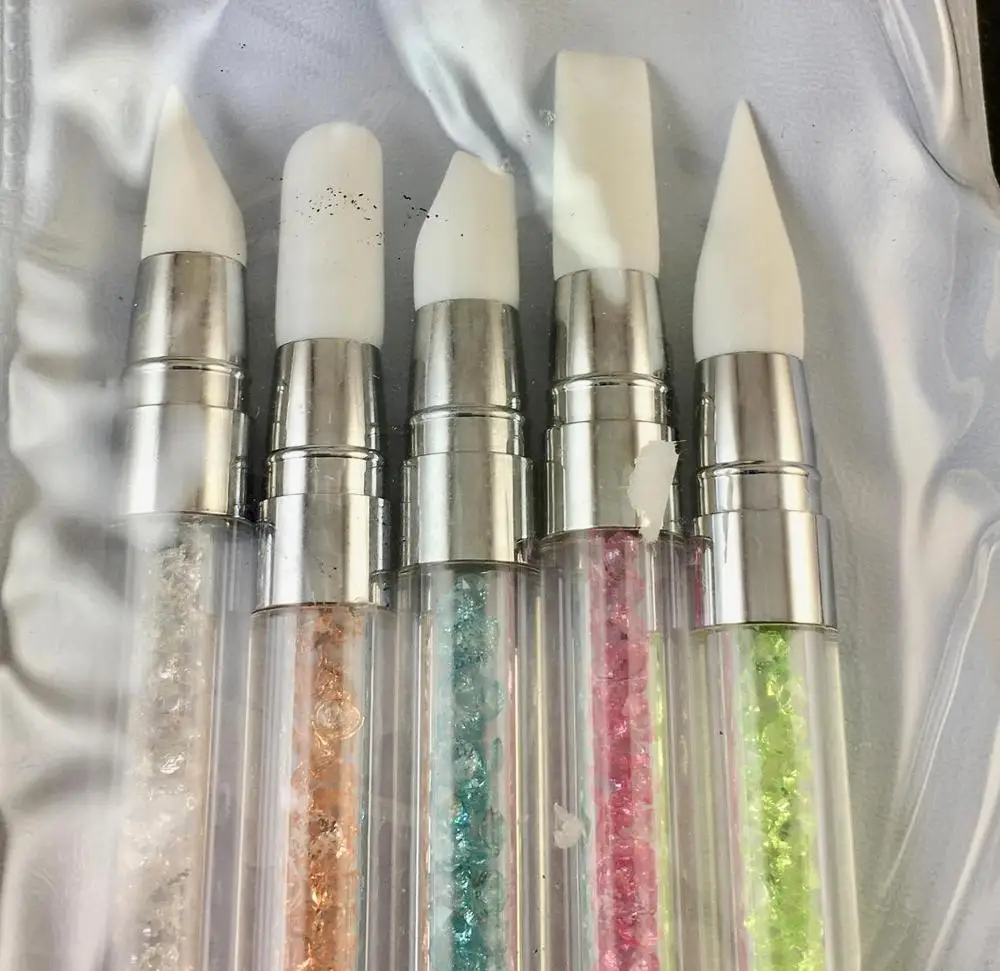 ** PTB-38 * Dotting Pen двухсторонний желтый воск Стразы для ногтей Picker Gem аппликатор