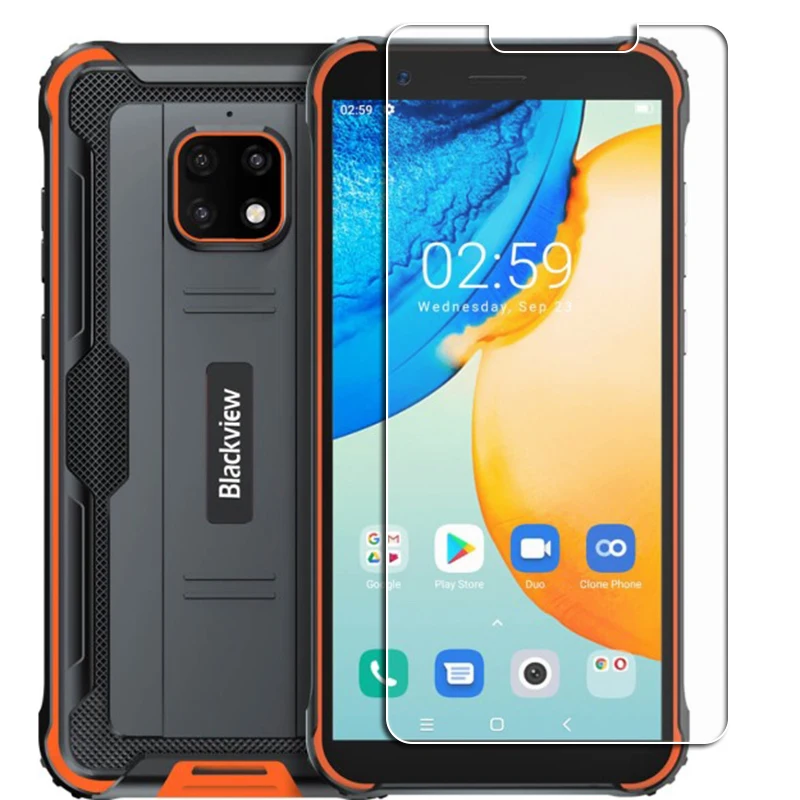 3Pcs Protection Glass For Blackview A100 A70 A80s A80 Plus A90 BV6600 BL6000 Pro 5G BV4900 Tempered Screen Protective Cover Film