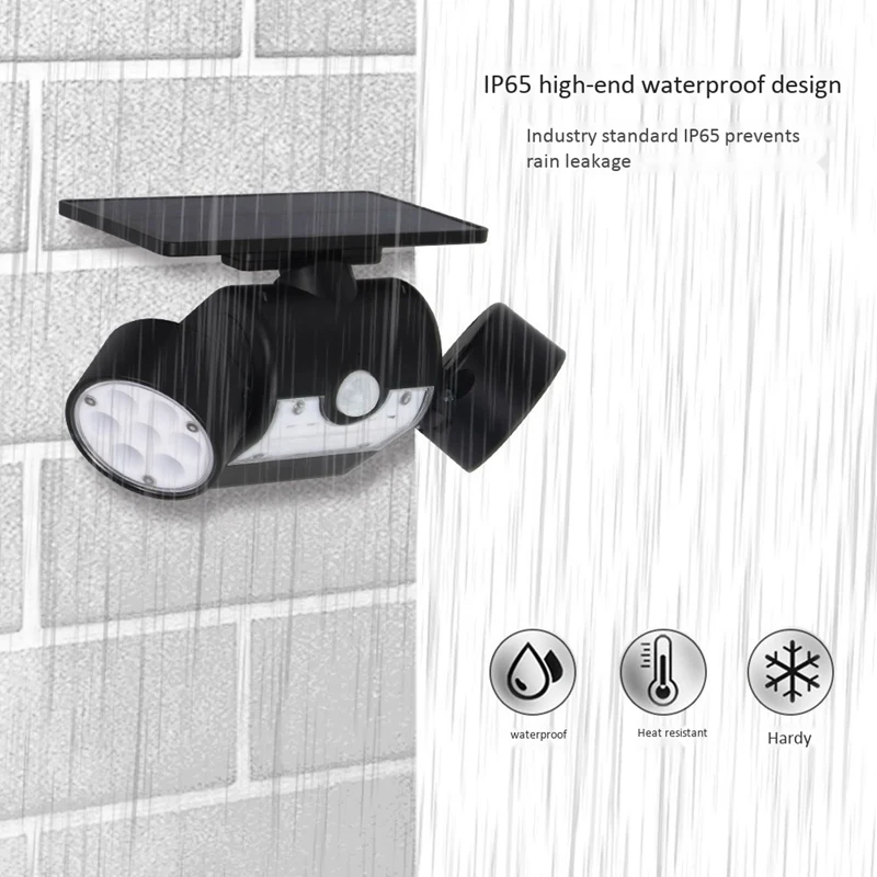 4 шт. открытый солнечный светильник датчик движения безопасный настенный с