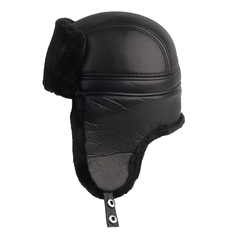 Кожаная шапка для мужчин северо восток шляпа Leifeng зимние утепленные наушники