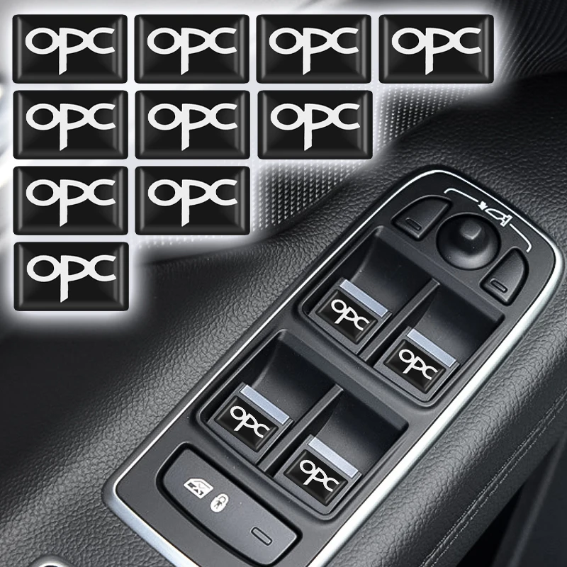 10 шт. эпоксидная 3D наклейка для автомобиля флаги эмблема украшение Opel OPC логотип