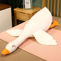 70 130cm big white goose animal plush stuffed toy pillow sofa cushion baby comforting toy room decoration holiday girlfriend gif